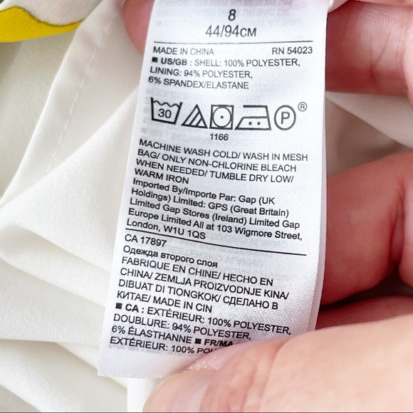 Banana Republic Size 8 Yellow Floral Long Sleeve Hi-Lo Ruffle Maxi Dress - Picture 9 of 10